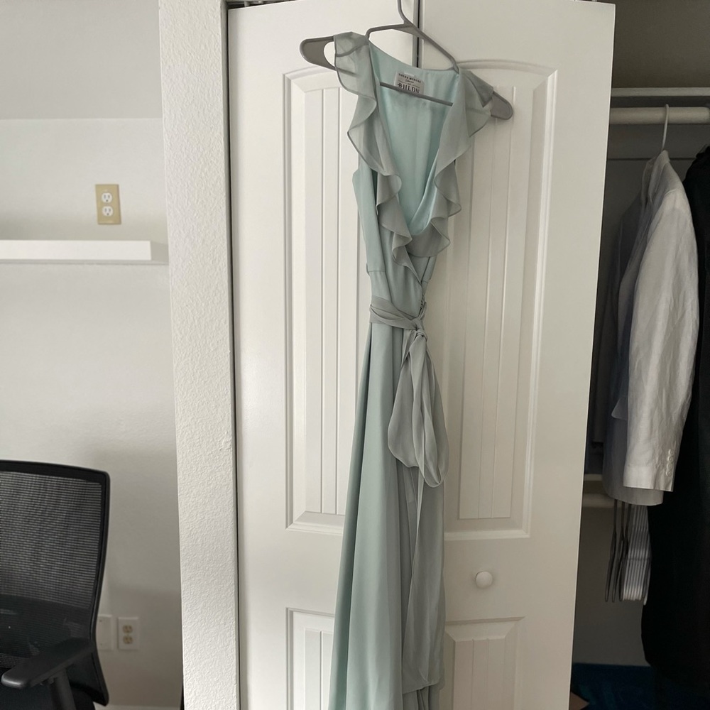 BHLDN bridesmaid Wrap dress